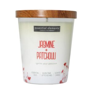 VELA 9 OZ ESSENTIAL ELEMENTS JASMINE & PATCHOULI CANDLE LITE (4471020)