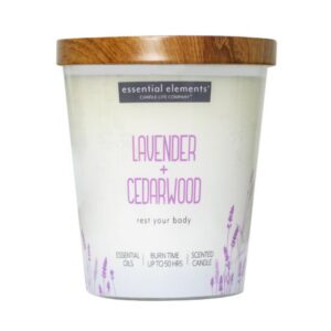 VELA 9 OZ ESSENTIAL ELEMENTS LAVENDER & CEDARWOOD CANDLE LITE (4471353)