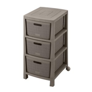 CAJONERO FIQUE 3 GAVETAS MOCCA RIMAX (12568)