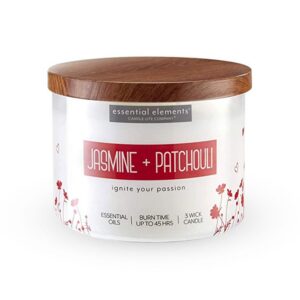 VELA 14.75 OZ ESSENTIAL ELEMENTS JASMINE & PATCHOULI CANDLE LITE (4472020)