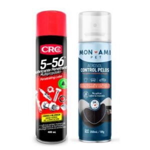 ACEITE LUBRICANTE Y PENETRANTE 400 ML 5-56 CRC + CONTROL DE PELOS 250 ML MON AMI (67000045)