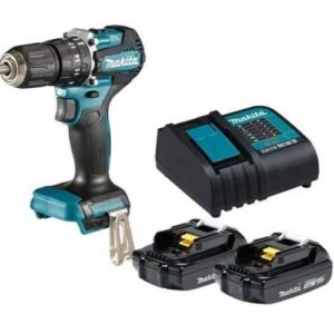 TALADRO ATORNILLADOR PERCUTOR RECARGABLE MAKITA 2 BATERIA 1.5AH 1/218V (DHP487SYX2)