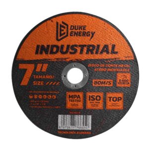 DISCO 7" CORTE METAL ACERO INOX INDUSTRIAL DUKE ENERGY (HT1615)