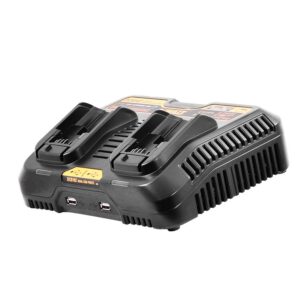 CARGADOR DOBLE DE BATERIA DEWALT DE ION DE LITIO 12V / 20V (DCB102)