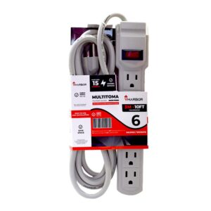 TOMA MULTIPLE X 6 CABLE DE 3MTS VHARBOR(S-25-3M)