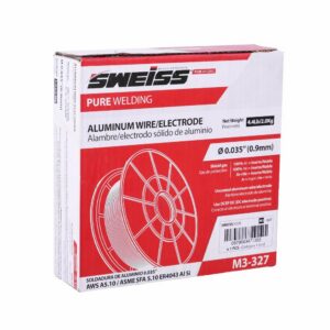 SOLDADURA MIG ALAMBRE ACERO AL CARBON AWS ER4043 200MM 4.4LB 2KG SWEISS (0.035/0.9MM) (M3-327)