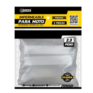 IMPERMEABLE PARA MOTO PLASTICO COMPLETO REFLECTIVO PRO-PREMIUM TALLA XL (IPXL)