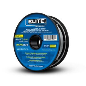 ROLLO ALAMBRE FLUX CORED (AUTOPROTEGIDO) E71T-GS 100MM 2LB (0,9KG) 0,9MM (0.035) ELITE (RAFC209)