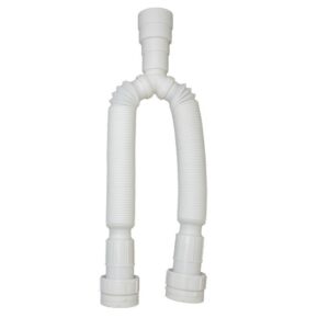 SIFON LAVAPLATOS FLEXIBLE BLANCO DOBLE 1 1/4" BLANCO UDUKE (HT2283)
