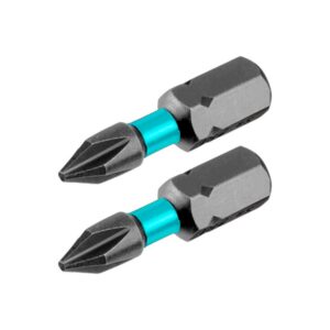 PUNTAS TALADRO INMANTADAS DE IMPACTO (+) 25MM X 2 PZS INDUSTRIAL TOTAL (TACIM71PH225)