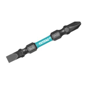 PUNTAS TALADRO INDUSTRIAL DOBLE PUNTA IMANTADA 65MM (+) (-) JUEGO X 10 PZS INDUSTRIAL SUPER TOTAL (TACIM16HL133)