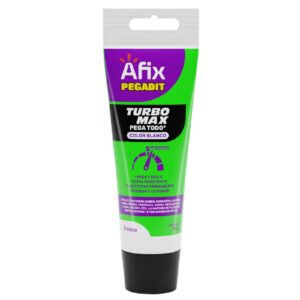SILICONA Y SELLADOR ELASTICO TURBO MAX AFIX PEGADIT BLANCO 165 G (PEGA TODO)