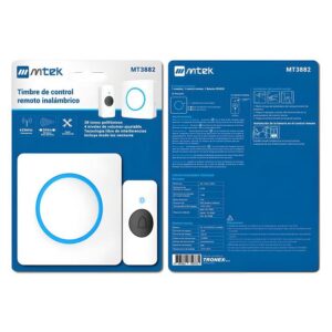 TIMBRE INALAMBRICO MTEK 38 MELODIAS 350MTS (MT3882)