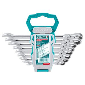 LLAVE MIXTA CON RACHE FLEXIBLE 8 - 19 MM JUEGO X 8 PZS SUPER SELECT TOTAL (THT102RK586)