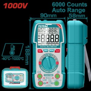 TESTER DIGITAL 1000V INDUSTRIAL SUPER TOTAL (TMT5310004)