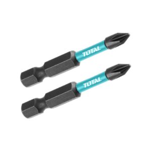 PUNTAS TALADRO DOBLE IMANTADA 50MM (+) (+) JUEGO X 2 PZS INDUSTRIAL SUPER TOTAL (TACIM71PH150)