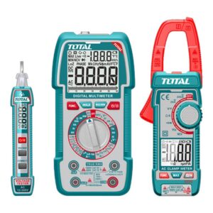 KIT MEDIDOR DE CORRIENTE DIGITAL INCLUYE PROBADOR - TESTER - PINZA SUPER TOTAL (TOS24067)
