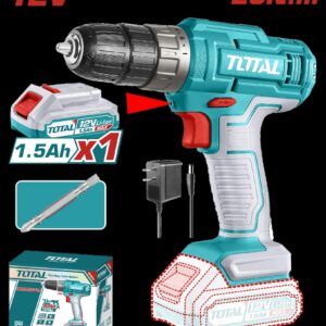 TALADRO INALAMBRICO 1/32-3/8 12V 20 N.M INCLUYE 1 BATERIA DE 1.5AH SUPER TOTAL (UTDLI1218)