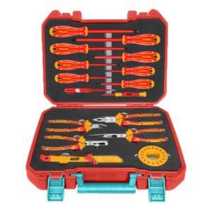 SET DE HERRAMIENTAS AISLADAS 1000V X 16 PZS INDUSTRIAL SUPER TOTAL (THKITH1601)