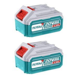KIT DE 2 BATERIAS 4.0AH 20V ION LITHIUM INDUSTRIAL SUPER TOTAL (TOSLI240312)