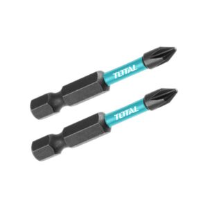 PUNTAS TALADRO DOBLE IMANTADA 50MM (+) (+) JUEGO X 2 PZS INDUSTRIAL SUPER TOTAL (TACIM71PH350)