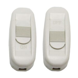 INTERRUPTOR CORREDIZO PARA LAMPARA BLANCO (1033)