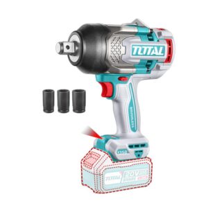 PISTOLA IMPACTO INALAMBRICA 3/4 20V 1350NM INCLUYE 3 COPAS 27,30,32 MM, CARGADOR Y BATERIA SE VENDEN POR SEPARADO INDUSTRIAL SUPER TOTAL (TIWLI201351)