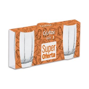 VASO CRISTAL AMADEUS (PQT X 3) 0400C3 JL20 CRISTAR (10025633)