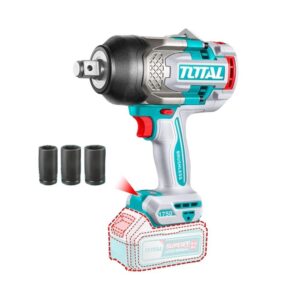PISTOLA IMPACTO INALAMBRICA 3/4 20V 1750NM INCLUYE COPAS 30,32,34 MM BATERIA Y CARGADOR SE VENDEN POR SEPARADO INDUSTRIAL SUPER TOTAL (TIWLI201751)