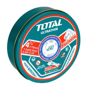 DISCO CORTE METAL/ACERO INOXIDABLE 4 1/2" JUEGO X 25 PCS TOTAL (TAC11011525)