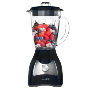 LICUADORA DE DOS VELOCIDADES 1.5L VASO VIDRIO 120V CUCHILLAS DE 6 HOJAS DECAKILA (KUJB045B)