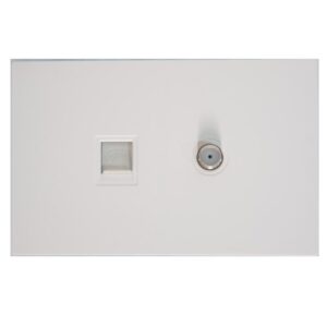 TOMA TELEFONO + TOMA TV TERRA BLANCO UDUKE (V7-036)