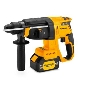 TALADRO ROTOMARTILLO INALAMBRICO SDS PLUS 21V 1000RPM INCLUYE BATERIA 4 AH Y CARGADOR FURIUS (FRM21B)