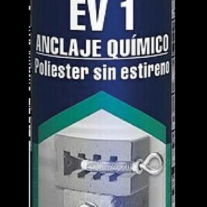ADHESIVO BIO COMPONENTE ANCLAJE DE 1 TONELADA EV1 QUILOSA (300ML)