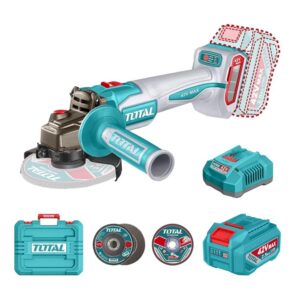 PULIDORA INALAMBRICA 4 1/2 INDUSTRIAL 42V 1080W INCLUYE DISCOS 2 BATERIAS 2.0 AH Y CARGADOR , MOTOR SIN ESCOBILLAS INDUSTRIAL SUPER TOTAL (UTAGLI4108112)