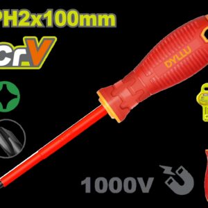 DESTORNILLADOR (+) 4" AISLADO 1000V DYLLU (DTSD7224)
