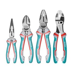 JUEGO DE ALICATE X 4 PIEZAS CROMO VANADIUM INDUSTRIAL SUPER TOTAL (THT2K0488)