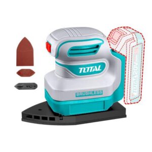 LIJADORA DE PALMA ORBITAL ROTATIVA INALAMBRICA 20V 12000 RPM INCLUYE 6 LIJAS BATERIA Y CARGADOR NO INCLUIDO INDUSTRIAL SUPER TOTAL (TPSLI2024)