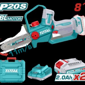 SIERRA MINI INALAMBRICA 8" 20V INDUSTRIAL INCLUYE 2 BATERIA 2.0AH Y CARGADOR TOTAL (UTGSLI20882)