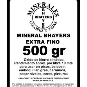 MINERAL NEGRO BHAYERS CAJA 500GR