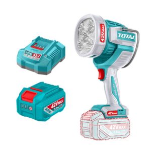 LAMPARA DE TRABAJO 42V 2800 LUMENES INCLUYE BATERIAS 2.0AH Y CARGADOR INDUSTRIAL SUPER TOTAL (UTWLI42896)