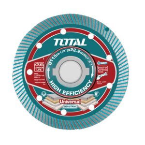 DISCO DIAMANTADO CONTINUO 4 1/2" CORTE BALDOSA,MARMOL, CERAMICA INDUSTRIAL SUPER TOTAL (TAC2151151)