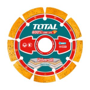 DISCO DIAMANTADO SEGMENTADO 5" UNIVERSAL CORTE EN SECO Y HUMEDO INDUSTRIAL SUPER TOTAL (TAC2171251)