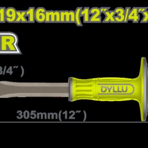 CINCEL PLANO 12" X 3/4" X 5/8" CON PROTECTOR DYLLU (DTCC2311)
