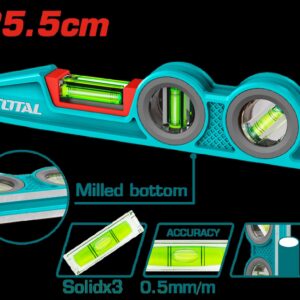 NIVEL DE ALTA RESISTENCIA ALUMINIO 225MM CUERPO CONICO INDUSTRIAL SUPER TOTAL (TMT921306)
