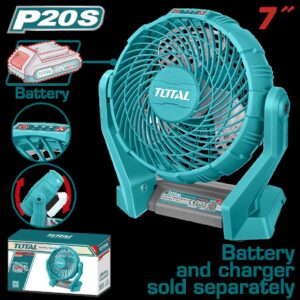 VENTILADOR 7" INALAMBRICO 20V 3 ASPAS SUPER TOTAL (TFALI2007)