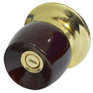CHAPA BOLA BANO P/MADERA UDUKE COLOR VINOTINTO ESCUDO DORADO (5832-HJM) (HT20185)