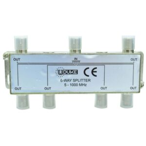 SPLITTER TV FINO X 6 SALIDAS UDUKE (5-1000 MHZ) (HT30290)(HT90152)