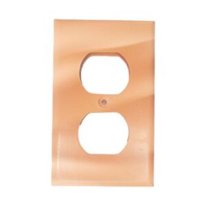 TAPA PLASTICA TOMA DOBLE NARANJA T/L RETIE PQT X 2 UDUKE