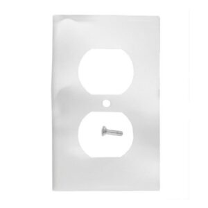 TAPA PLASTICA TOMA DOBLE BLANCA T/L RETIE PQT X 2 UDUKE